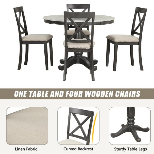 Round Dining Set – 5 Piece