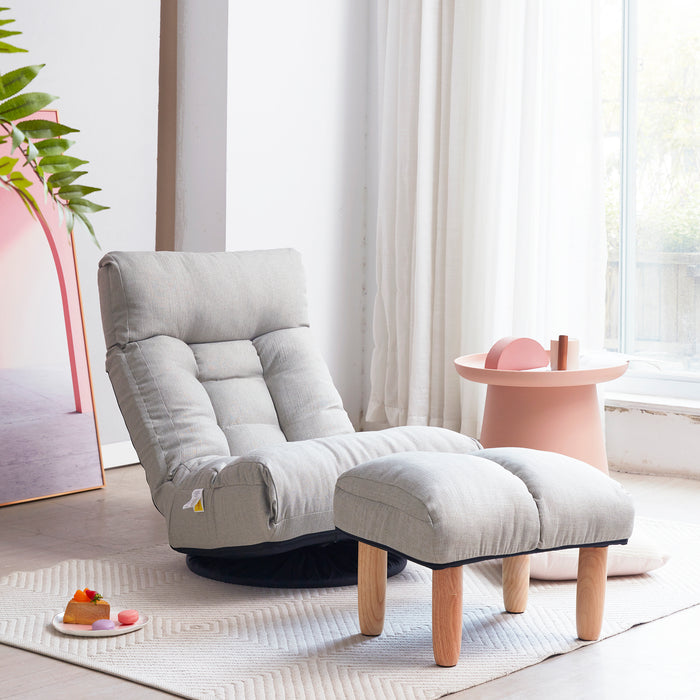 Kyoto Minimalist Tatami Recliner — Zenith Cloud Edition