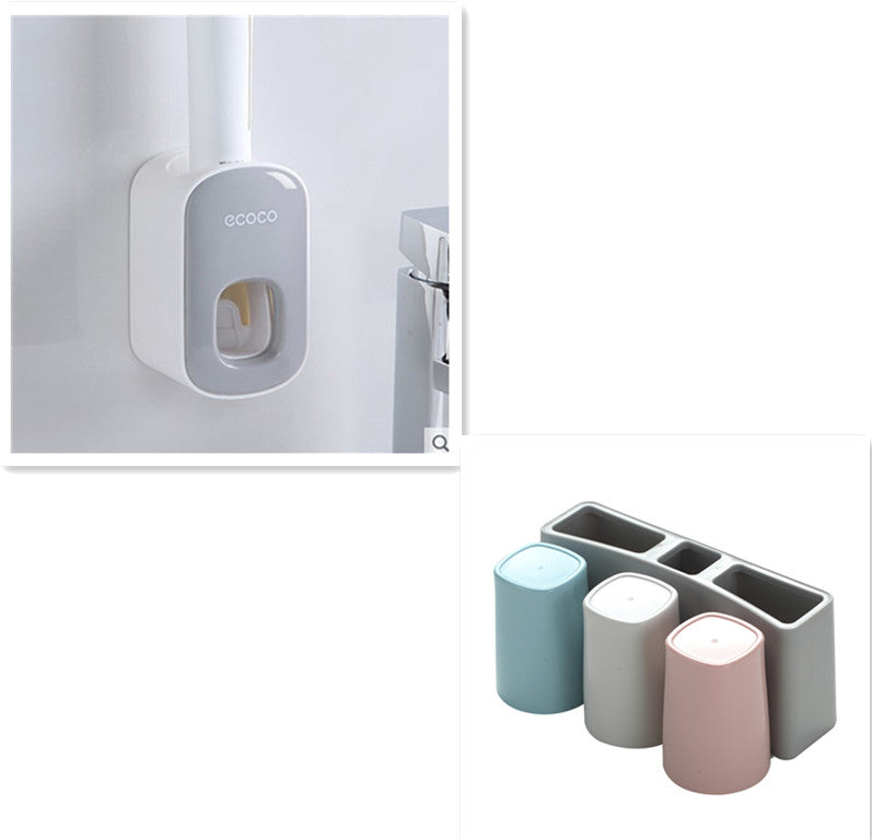 Auto Toothpaste Dispenser Set