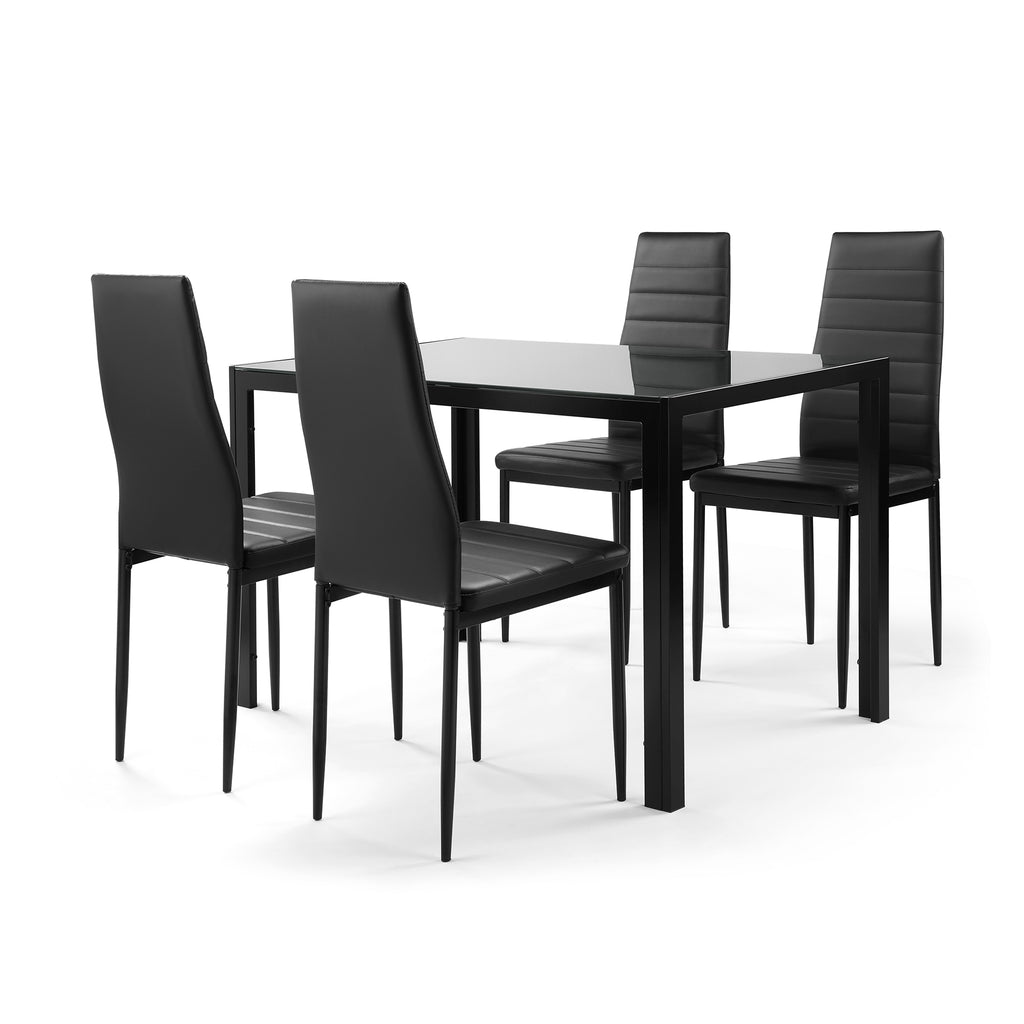 Modern Glass Dining Table Set
