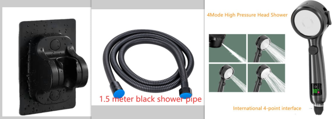 Pressurized Temperature Display Shower Head