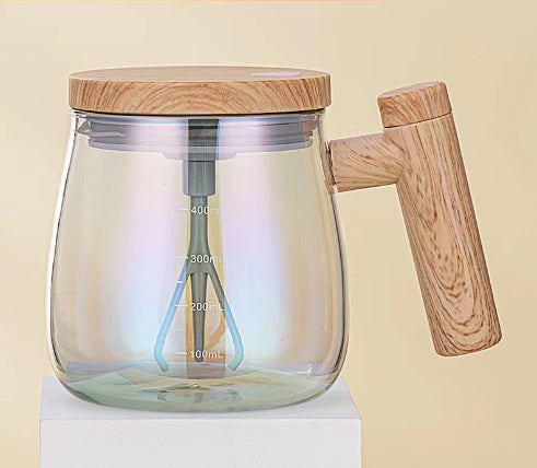 Self-Stirring Magnetic Glass Mug