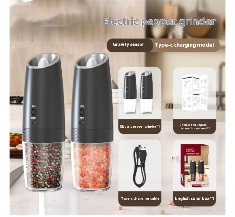 Electric Gravity Pepper Grinder