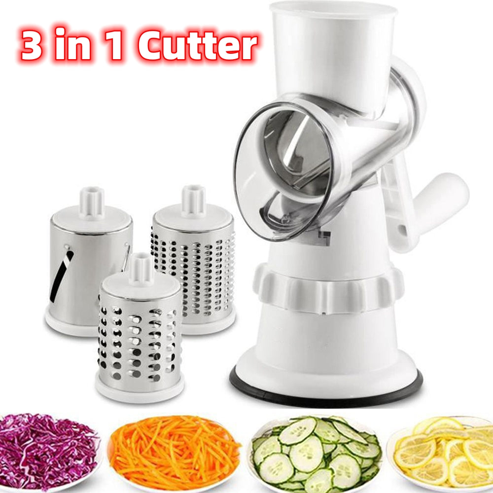 3-in-1 Rotary Vegetable Slicer