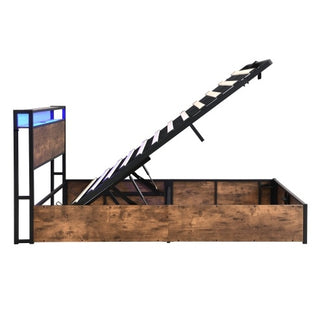Smart Storage Platform Bed with Integrated LED Lighting & USB Charging Station thumbnail 10