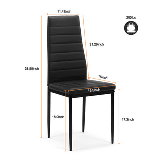 Modern Glass Dining Table Set thumbnail 3