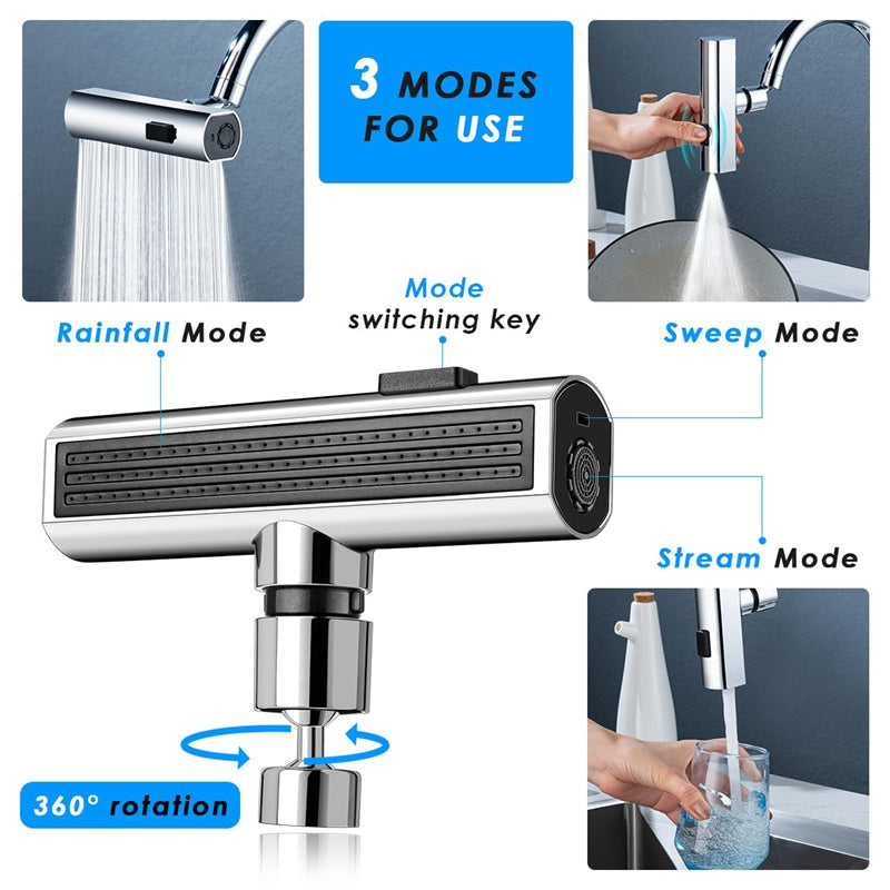 360° Waterfall Faucet Aerator