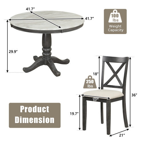 Round Dining Set – 5 Piece