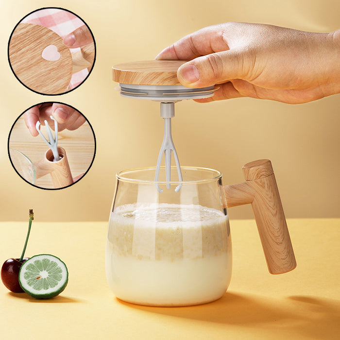 Self-Stirring Magnetic Glass Mug