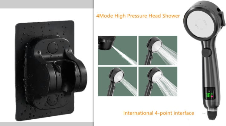 Pressurized Temperature Display Shower Head