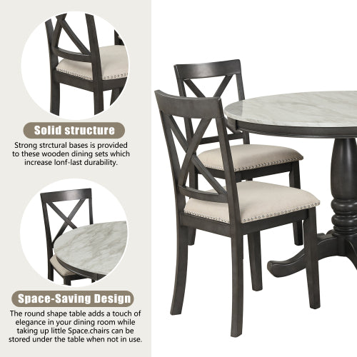 Round Dining Set – 5 Piece