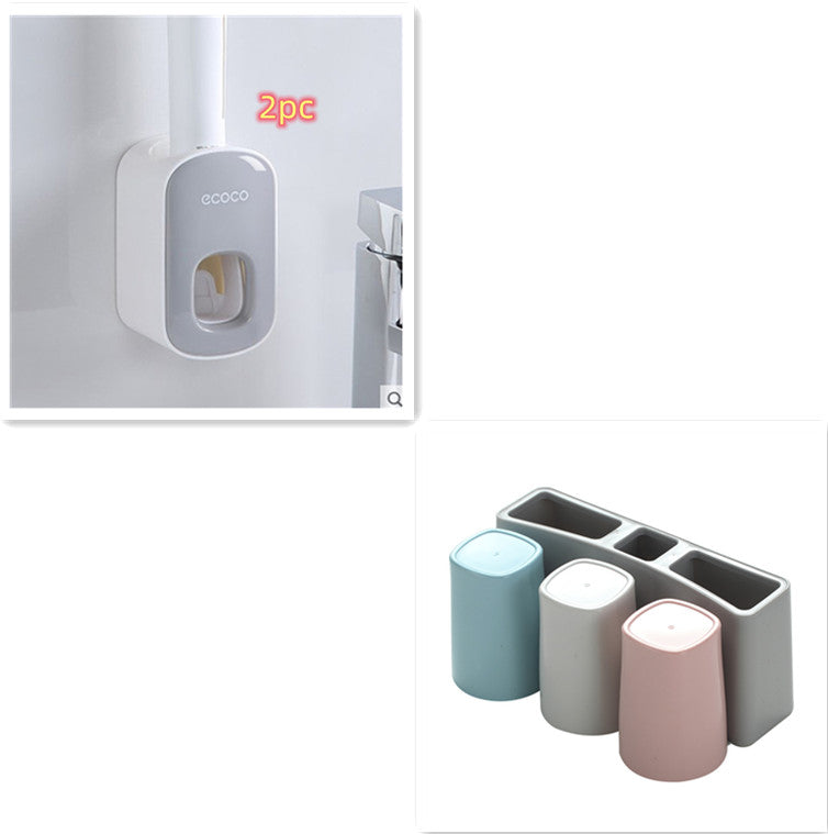 Auto Toothpaste Dispenser Set