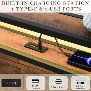 Smart Storage Platform Bed with Integrated LED Lighting & USB Charging Station thumbnail 3